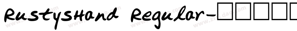 RustysHand Regular字体转换